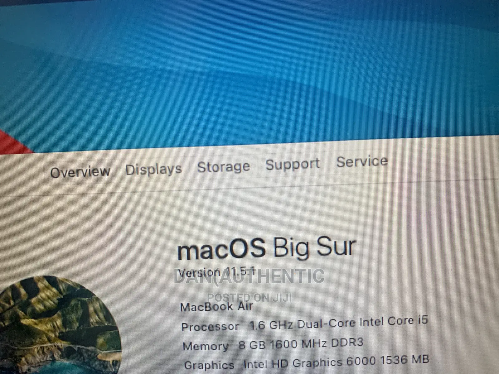 Laptop Apple MacBook Air 2015 8GB Intel Core I5 SSD 128GB
