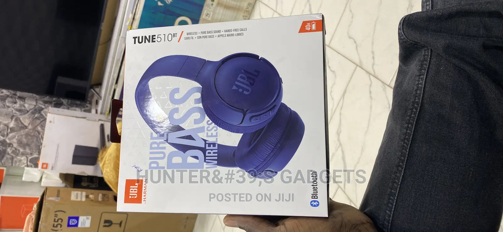 JBL Tune510 Wireless Pure Bass Sound Bluetooth Headsets