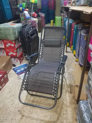 Portable Foldable Camping Chair With a Head Rest