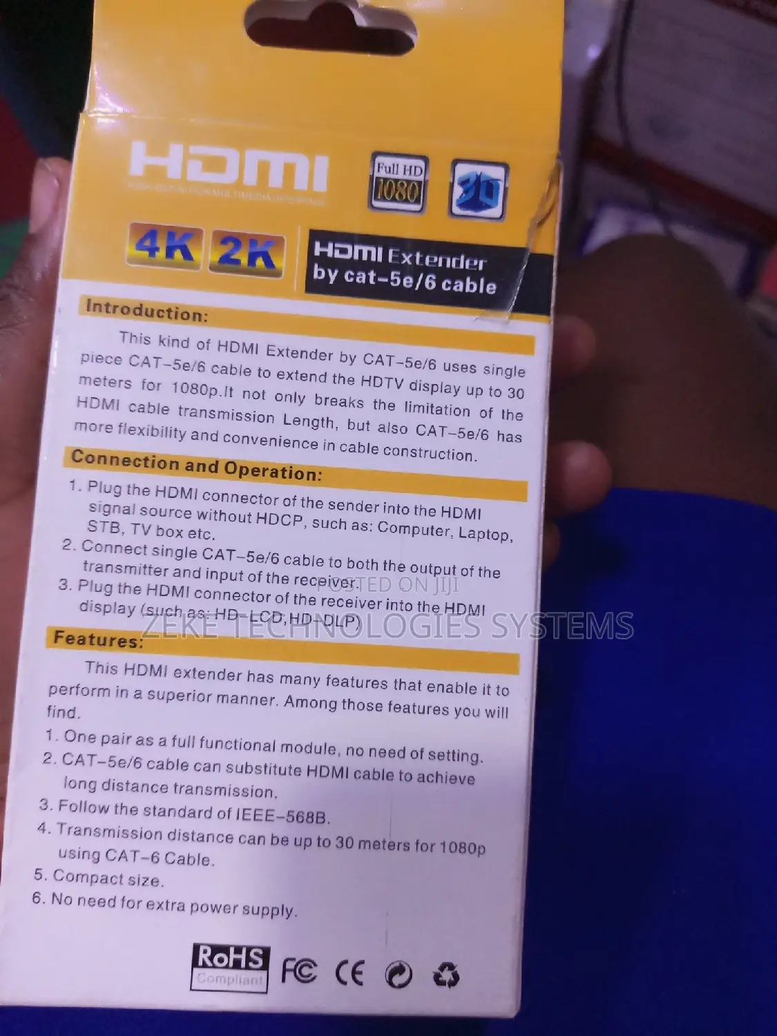 Hdmi Extender by Cat-5e/6 Cable