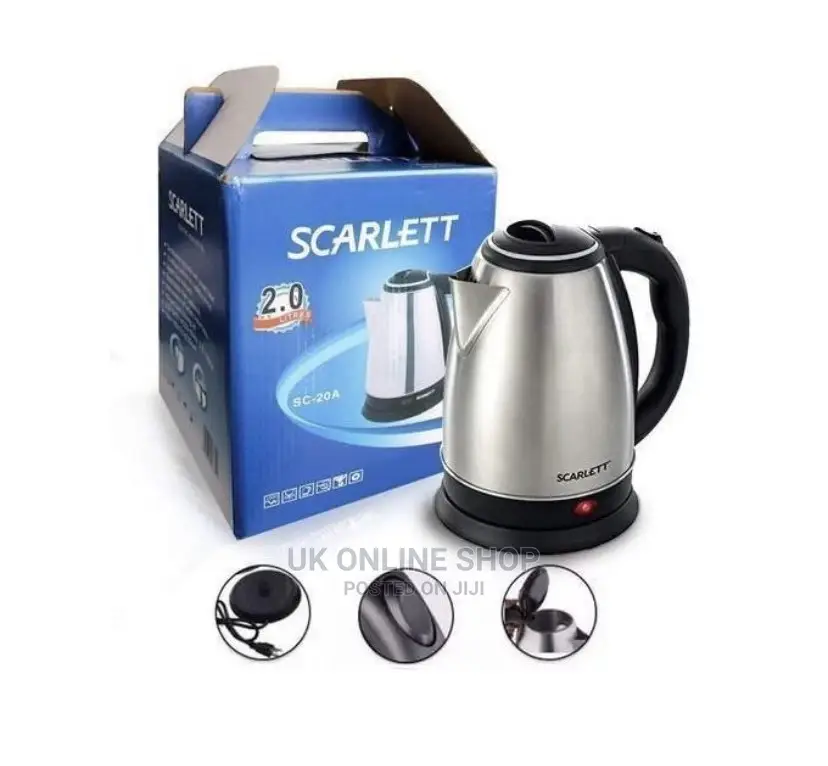 Scarlett Fast Boiling Percolator, 2 Litres - Silver,Black